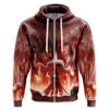 Burning Attack On Titan Zip Hoodie Jacket -Hoodies Sales Store Burning Attack on Titan Zip Hoodie FRONT Mockup