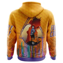 Electric FLCL Hoodie -Hoodies Sales Store Electric FLCL AOP Hoodie 3D BACK Mockup