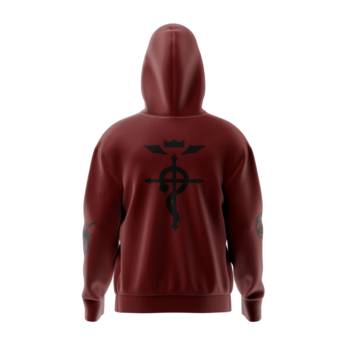 Edward Elric Fullmetal Alchemist Full Face Zip Hoodie 4 Edward Elric Fullmetal Alchemist Full Face Zip Hoodie - Image 2