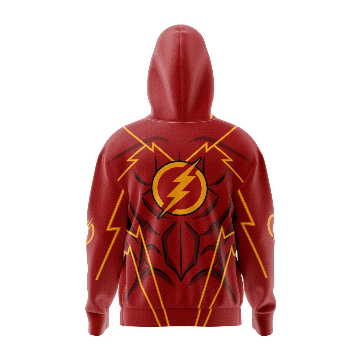 The Flash DC Comics Full Face Zip Hoodie 4 The Flash DC Comics Full Face Zip Hoodie - Image 2