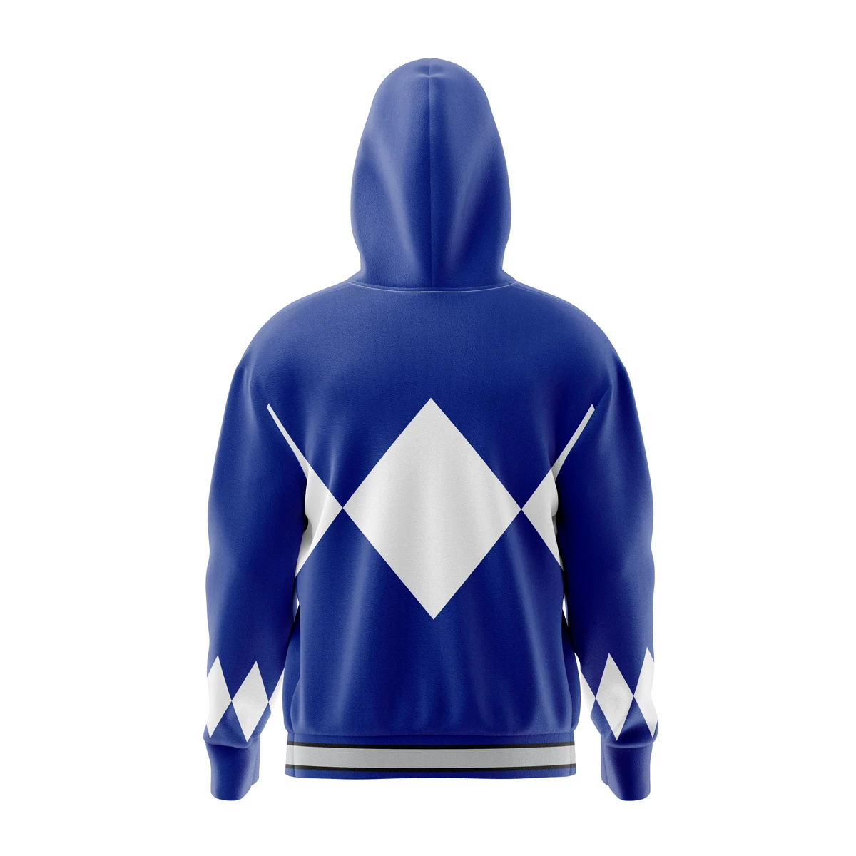 Blue Ranger Power Rangers Full Face Zip Hoodie 4 Blue Ranger Power Rangers Full Face Zip Hoodie - Image 2