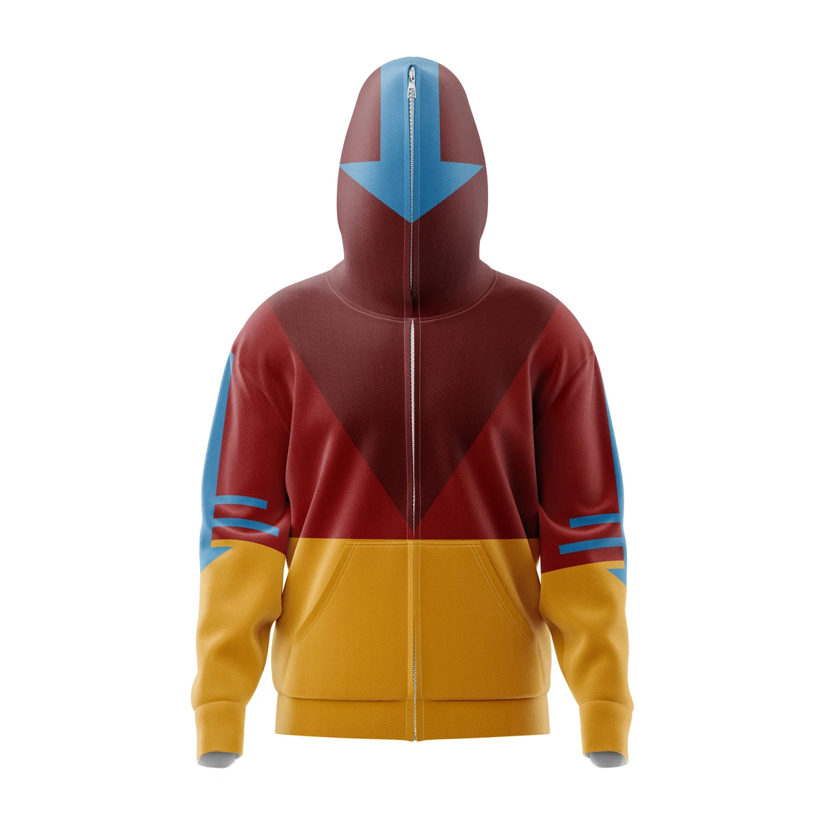 Airbenders Avatar Full Face Zip Hoodie 3 Airbenders Avatar Full Face Zip Hoodie