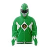 Green Ranger Power Rangers Full Face Zip Hoodie -Hoodies Sales Store Full Face Zip Up Hoodie Front Mockup 20