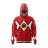 Red Ranger Power Rangers Full Face Zip Hoodie 2 Red Ranger Power Rangers Full Face Zip Hoodie -Hoodies Sales Store Full Face Zip Up Hoodie Front Mockup 36