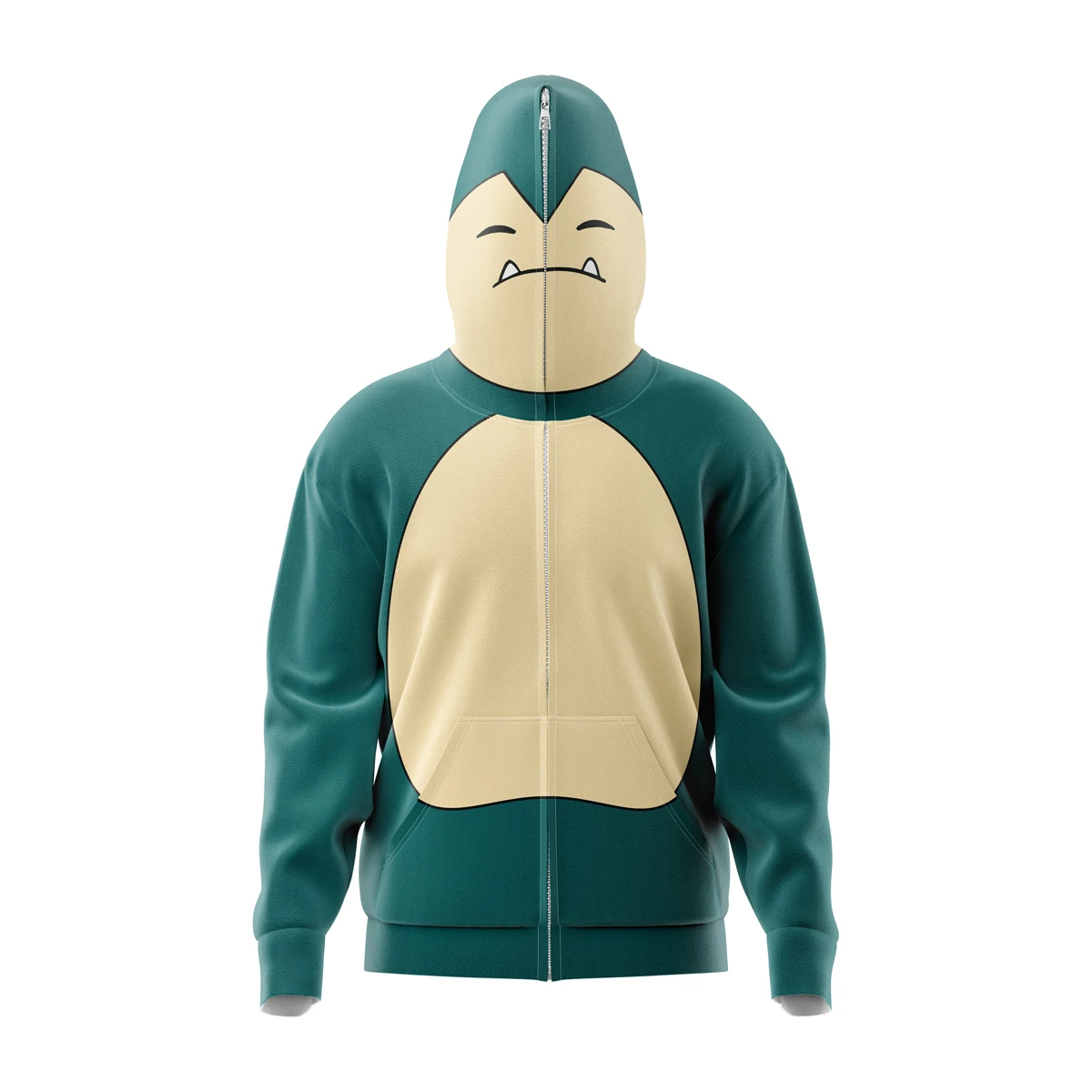 Snorlax Pokemon Full Face Zip Hoodie 3 Snorlax Pokemon Full Face Zip Hoodie