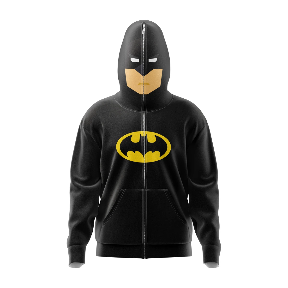 Batman DC Comics Full Face Zip Hoodie 3 Batman DC Comics Full Face Zip Hoodie