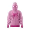 Spiderman Pink Marvel Comics Full Face Zip Hoodie 1 Spiderman Pink Marvel Comics Full Face Zip Hoodie -Hoodies Sales Store Full Face Zip Up Hoodie Front Mockup 51