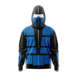 Sub Zero Mortal Kombat Full Face Zip Hoodie