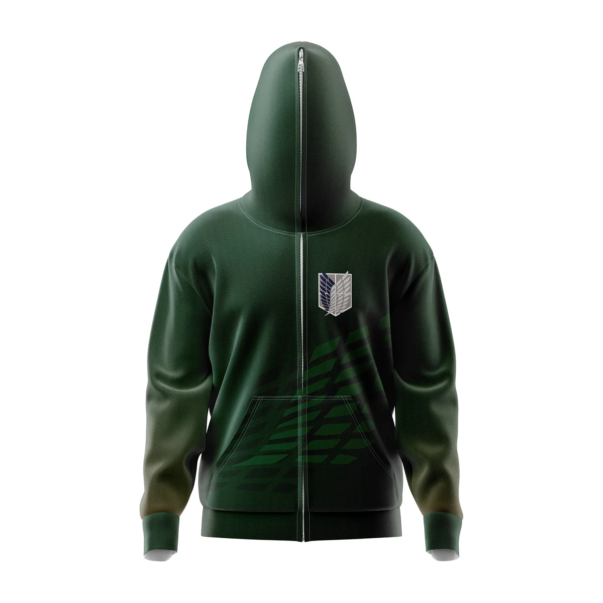Survey Corps Attack On Titan Full Face Zip Hoodie 3 Survey Corps Attack On Titan Full Face Zip Hoodie