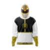 White Ranger Power Rangers Full Face Zip Hoodie -Hoodies Sales Store Full Face Zip Up Hoodie Front Mockup 62
