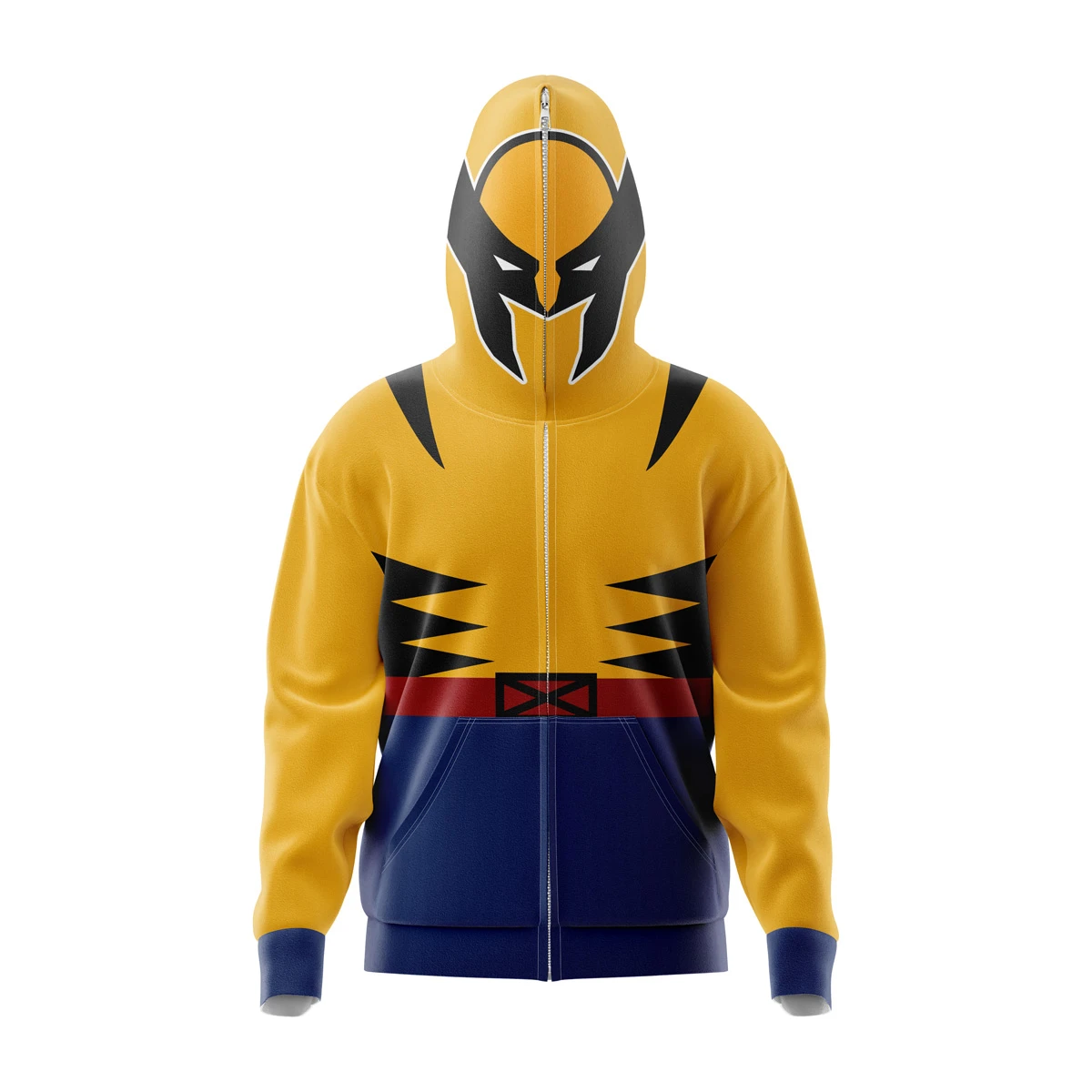 Wolverine Marvel Comics Full Face Zip Hoodie 3 Wolverine Marvel Comics Full Face Zip Hoodie