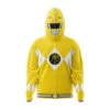 Yellow Ranger Power Rangers Full Face Zip Hoodie -Hoodies Sales Store Full Face Zip Up Hoodie Front Mockup 64