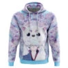Gintoki And Sadaharu Gintama Hoodie -Hoodies Sales Store Gintoki and Sadaharu Gintama AOP Hoodie 3D FRONT Mockup