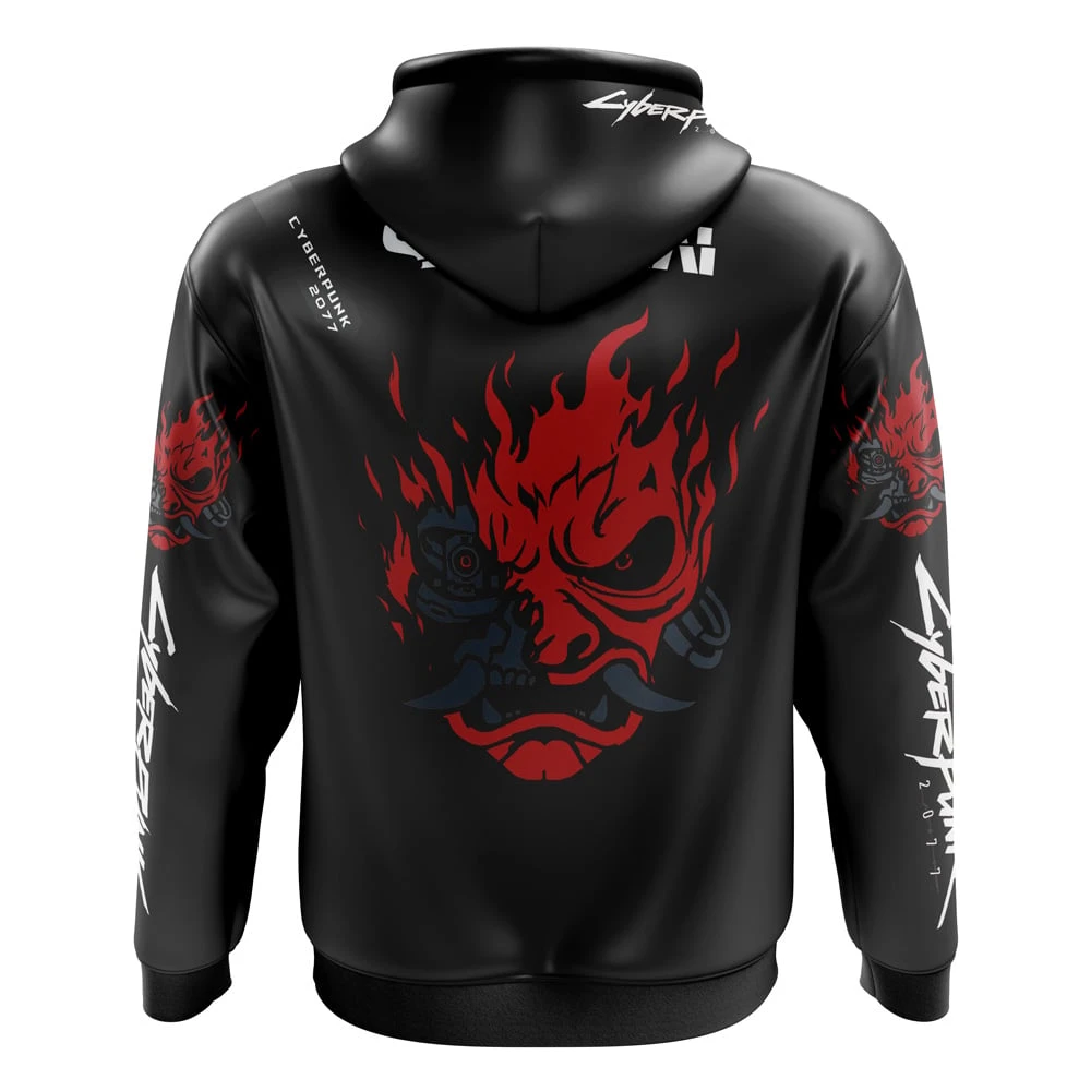 Johnny Silverhand Cyberpunk 2077 Zip Hoodie Jacket 4 Johnny Silverhand Cyberpunk 2077 Zip Hoodie Jacket - Image 2
