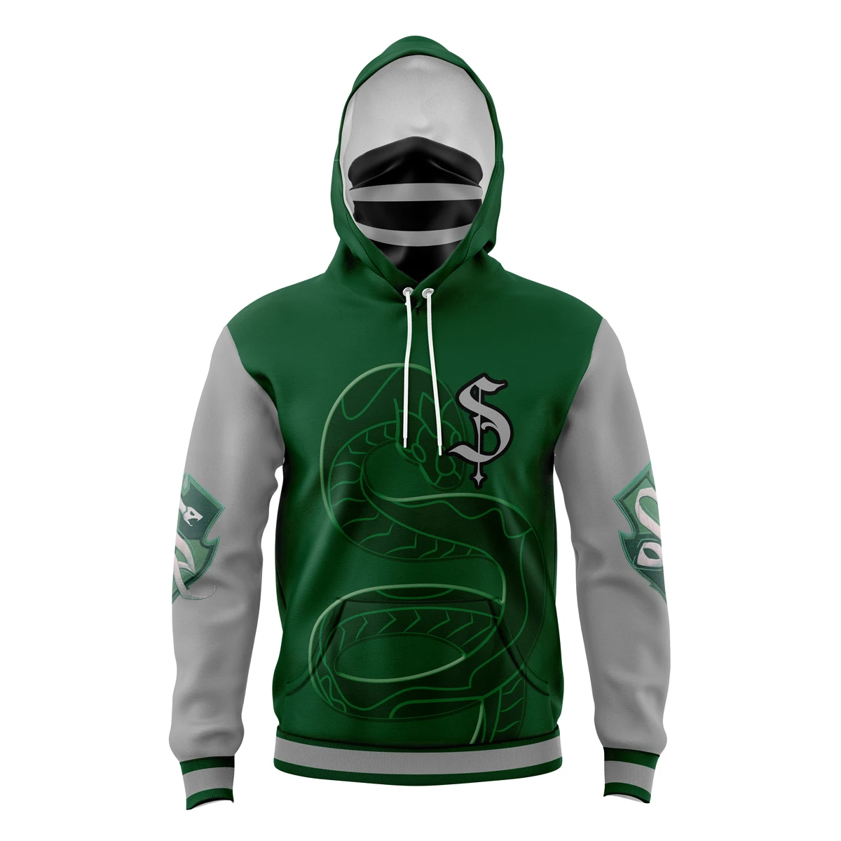 Slytherin Hogwarts Legacy Masked Hoodie 3 Slytherin Hogwarts Legacy Masked Hoodie