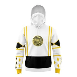 White Ranger V2 Power Rangers Ninjetti Masked Hoodie