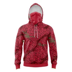 Ope Ope No Mi One Piece Masked Hoodie