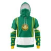 Green Ranger V2 Power Rangers Ninjetti Masked Hoodie -Hoodies Sales Store Masked Hoodie Front Mockup 3 1