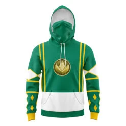 Green Ranger V2 Power Rangers Ninjetti Masked Hoodie