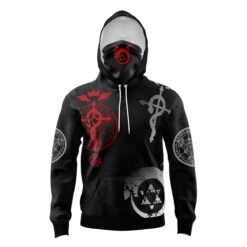 Hoodies Sales Store 22 Edward Elric Fullmetal Alchemist Masked Hoodie