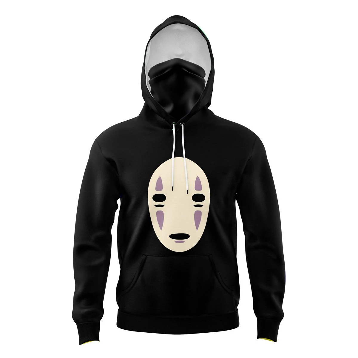 No Face Spirited Away Masked Hoodie 3 No Face Spirited Away Masked Hoodie