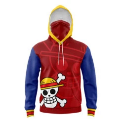 Hoodies Sales Store 30 Luffy Straw Hat One Piece Masked Hoodie