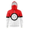 Pokeball Pokemon Masked Hoodie 2 Pokeball Pokemon Masked Hoodie -Hoodies Sales Store Masked Hoodie Front Mockup 41 1