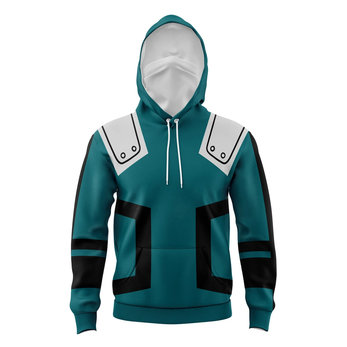 Deku My Hero Academia Masked Hoodie 3 Deku My Hero Academia Masked Hoodie