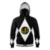 Black Ranger Mighty Morphin Power Rangers Masked Hoodie 2 Black Ranger Mighty Morphin Power Rangers Masked Hoodie -Hoodies Sales Store Masked Hoodie Front Mockup 48