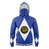 Blue Ranger Mighty Morphin Power Rangers Masked Hoodie 2 Blue Ranger Mighty Morphin Power Rangers Masked Hoodie -Hoodies Sales Store Masked Hoodie Front Mockup 49