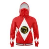 Red Ranger Mighty Morphin Power Rangers Masked Hoodie 2 Red Ranger Mighty Morphin Power Rangers Masked Hoodie -Hoodies Sales Store Masked Hoodie Front Mockup 52 1