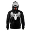 Venom Marvel Comics Masked Hoodie -Hoodies Sales Store Masked Hoodie Front Mockup 56