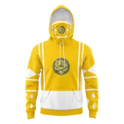Yellow Ranger Power Rangers Ninjetti Masked Hoodie