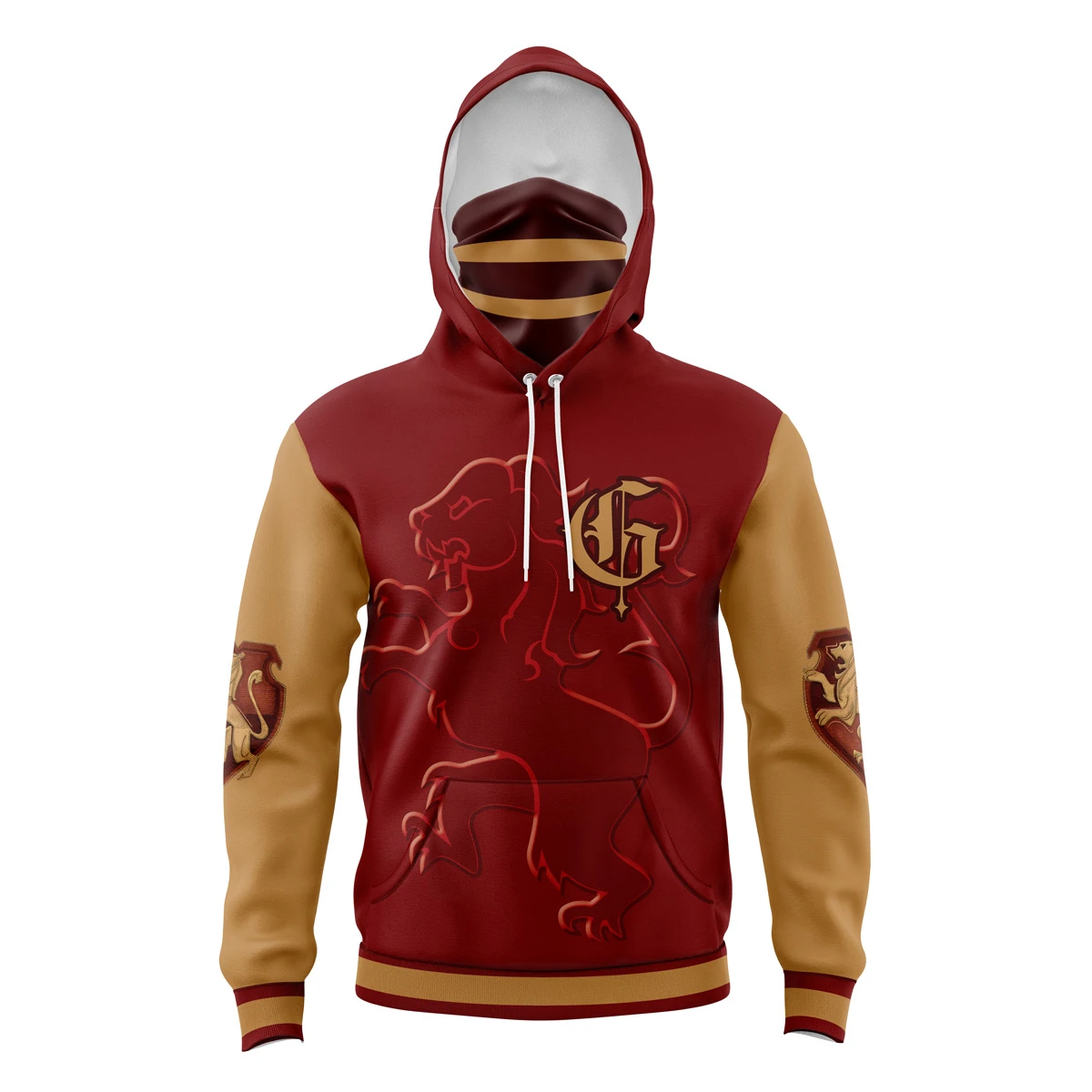 Gryffindor Hogwarts Legacy Masked Hoodie 3 Gryffindor Hogwarts Legacy Masked Hoodie