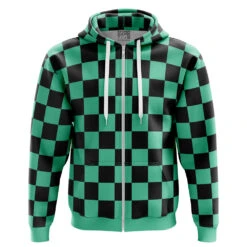 Tanjiro Kamado Demon Slayer Zip Hoodie Jacket