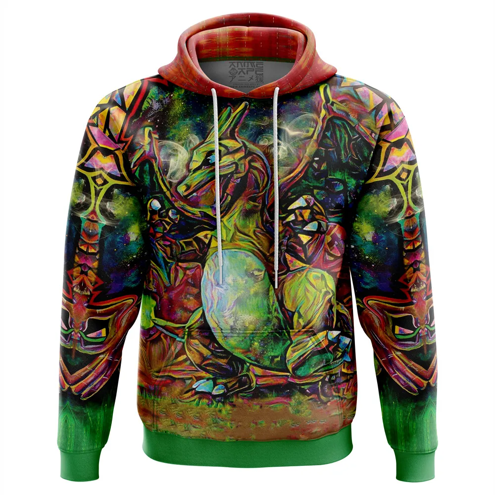 Trippy Charizard Pokemon Hoodie 3 Trippy Charizard Pokemon Hoodie