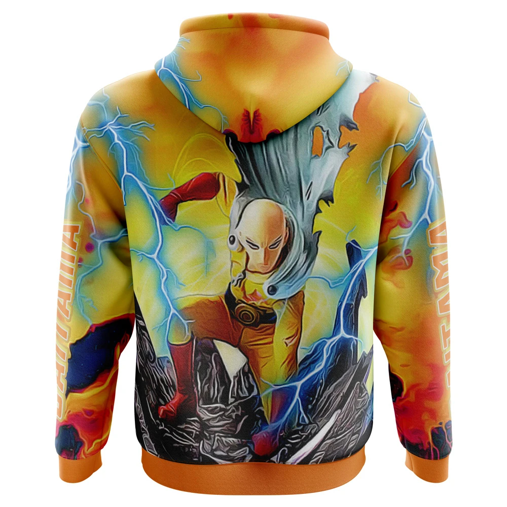 Trippy Power Saitama One Punch Man Hoodie 5 Trippy Power Saitama One Punch Man Hoodie - Image 3
