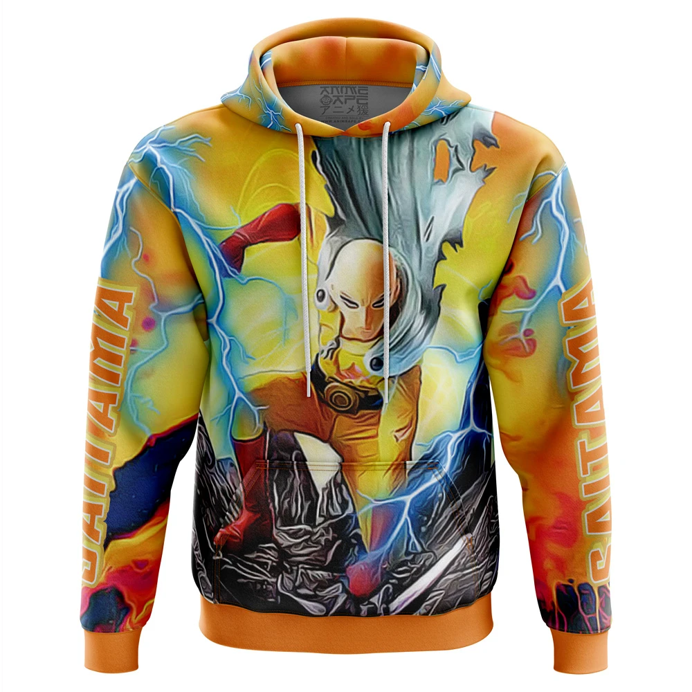 Trippy Power Saitama One Punch Man Hoodie 3 Trippy Power Saitama One Punch Man Hoodie